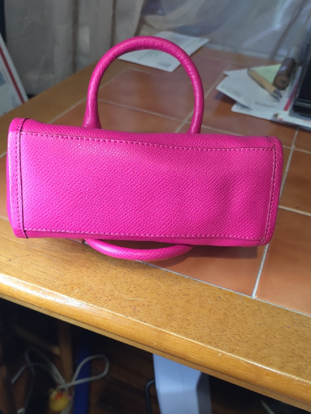 Coach Leather Mini Bennett Satchel Crossbody – Pink Ruby (Like New) - Picture 10 of 13